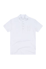 MEDM Patch Embroidery Stand Collar Unisex T-Shirt