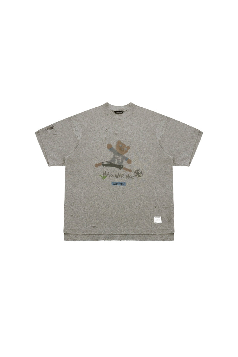 MASONPRINCE Soccer Bear Graphic T-Shirt