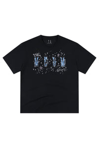 MEDM Angel Wreath Rhinestone Loose Couple T-Shirt