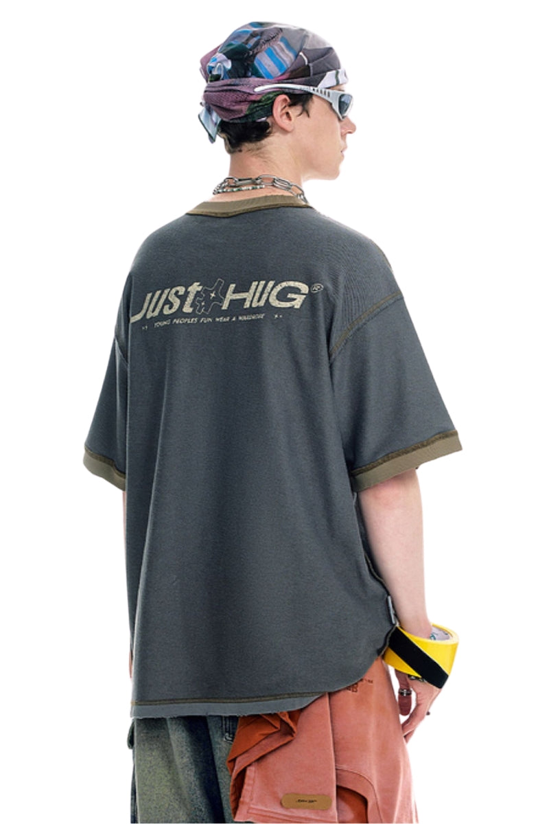 BJHG Unisex Vintage Jersey Tee Summer Outdoor Sports Couple Top