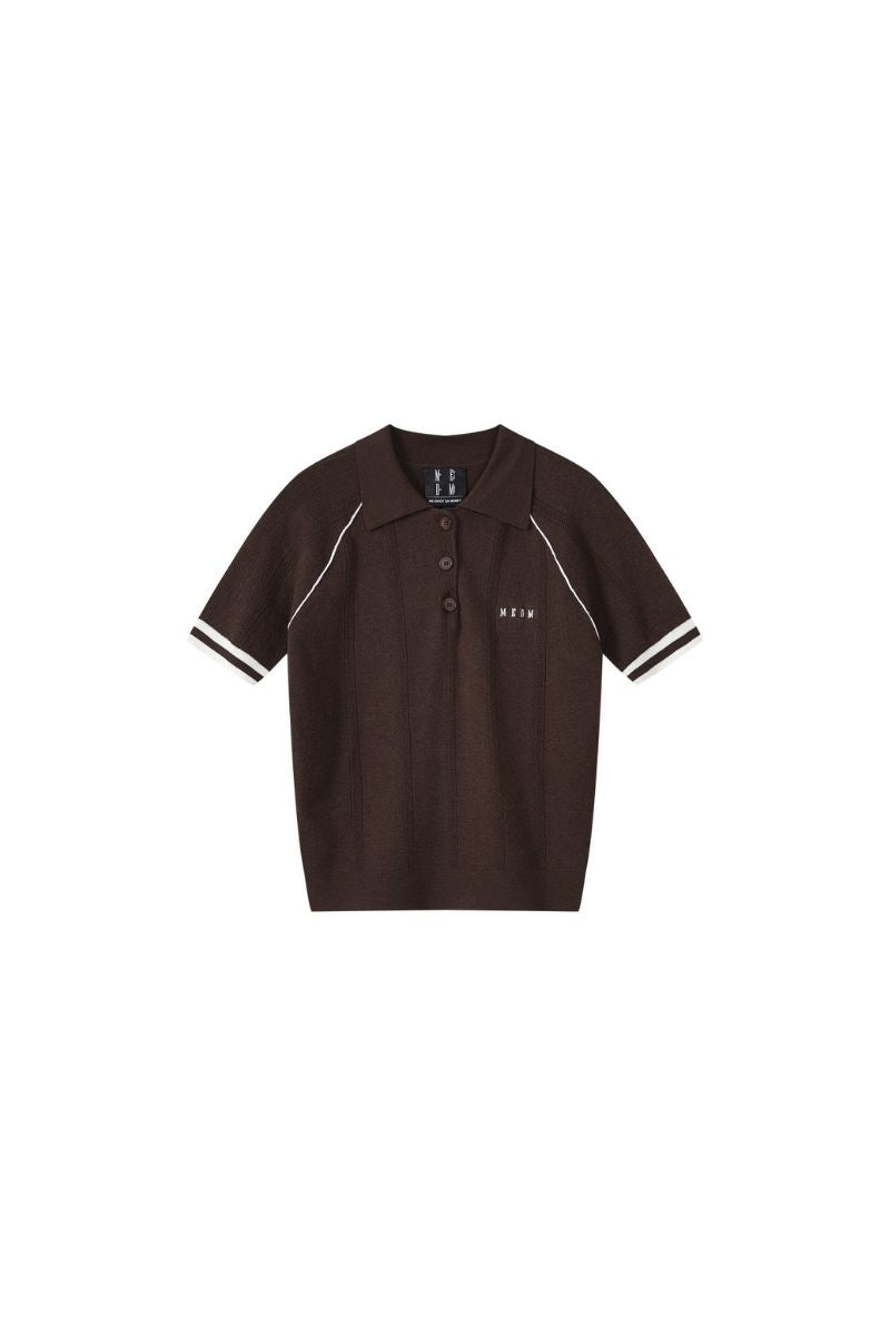MEDM Jacquard Small LOGO Color MosaicShort Sleeve POLO