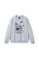 Dangerouspeople｜D Foam Print Drop Shoulder Crewneck
