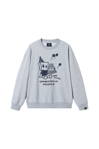 Dangerouspeople｜D Foam Print Drop Shoulder Crewneck
