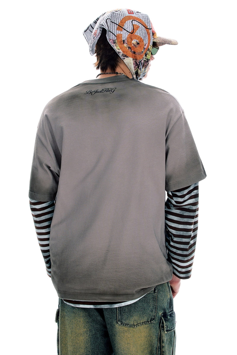BJHG｜Wasteland Style Distressed Short Sleeve Tee, Unisex