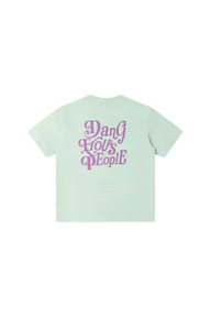 Dangerous People American Font Tee in Soft Sorona Material - ShaLaoBan
