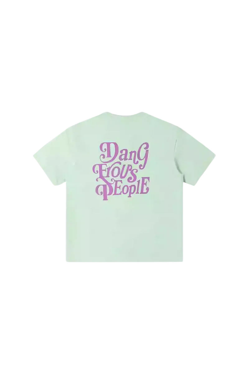 Dangerous People American Font Tee in Soft Sorona Material - ShaLaoBan