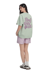 Dangerous People American Font Tee in Soft Sorona Material - ShaLaoBan