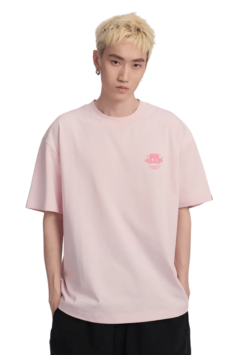 Dangerous People American Font Tee in Soft Sorona Material - ShaLaoBan