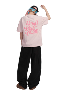Dangerous People American Font Tee in Soft Sorona Material - ShaLaoBan