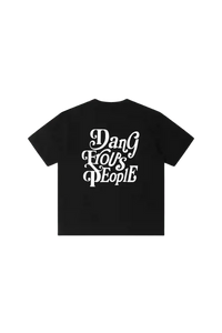 Dangerous People American Font Tee in Soft Sorona Material - ShaLaoBan
