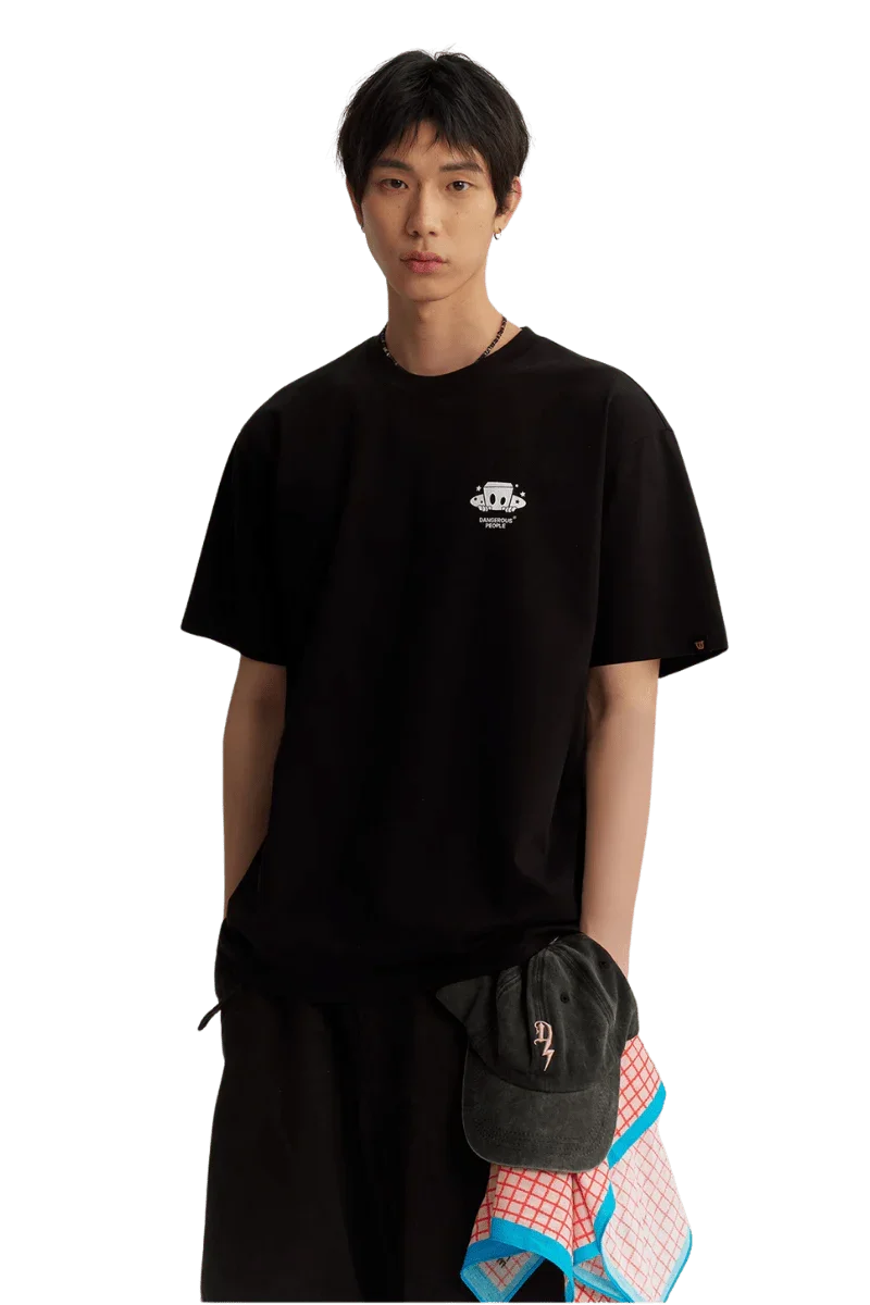 Dangerous People American Font Tee in Soft Sorona Material - ShaLaoBan