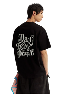 Dangerous People American Font Tee in Soft Sorona Material - ShaLaoBan