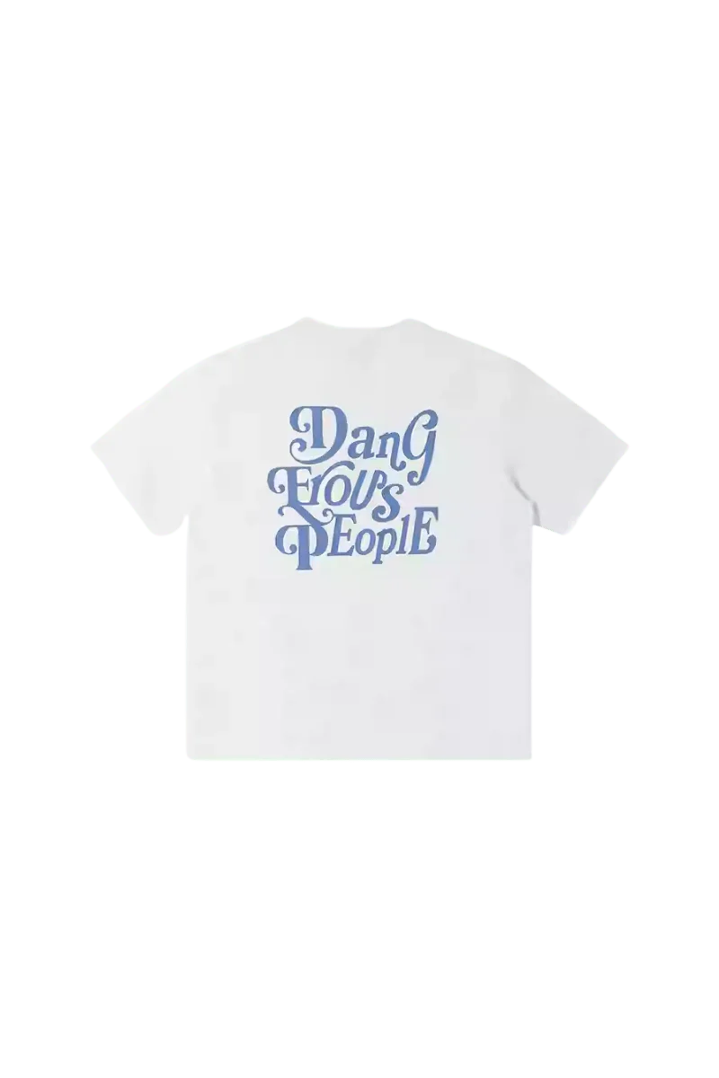 Dangerous People American Font Tee in Soft Sorona Material - ShaLaoBan