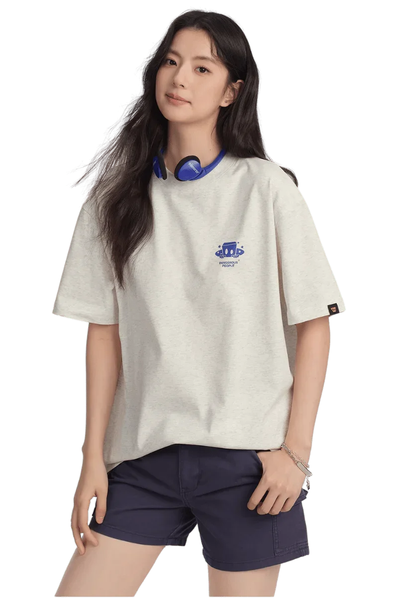 Dangerous People American Font Tee in Soft Sorona Material - ShaLaoBan