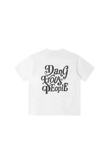 Dangerous People American Font Tee in Soft Sorona Material - ShaLaoBan