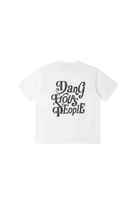 Dangerous People American Font Tee in Soft Sorona Material - ShaLaoBan