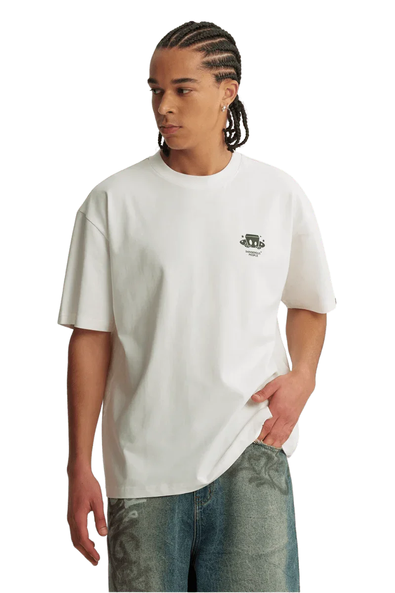 Dangerous People American Font Tee in Soft Sorona Material - ShaLaoBan