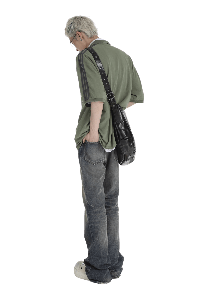 Masonprince B Logo Oversized Polo Tee - ShaLaoBan