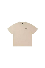 Dangerous People Back Patch Logo Tee in Soft Beige Cotton - ShaLaoBan