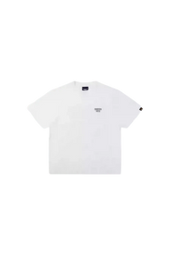 Dangerous People Back Patch Logo Tee in Soft Beige Cotton - ShaLaoBan