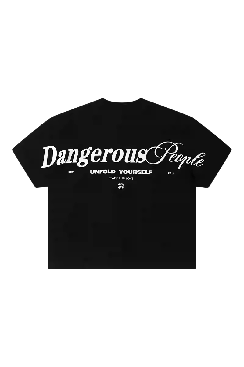 Dangerous People Back Shoulder Logo Tee - ShaLaoBan