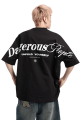 Dangerous People Back Shoulder Logo Tee - ShaLaoBan