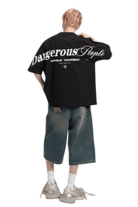 Dangerous People Back Shoulder Logo Tee - ShaLaoBan
