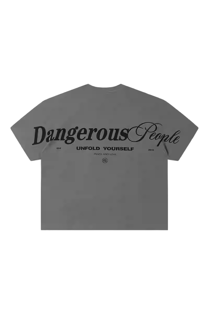 Dangerous People Back Shoulder Logo Tee - ShaLaoBan