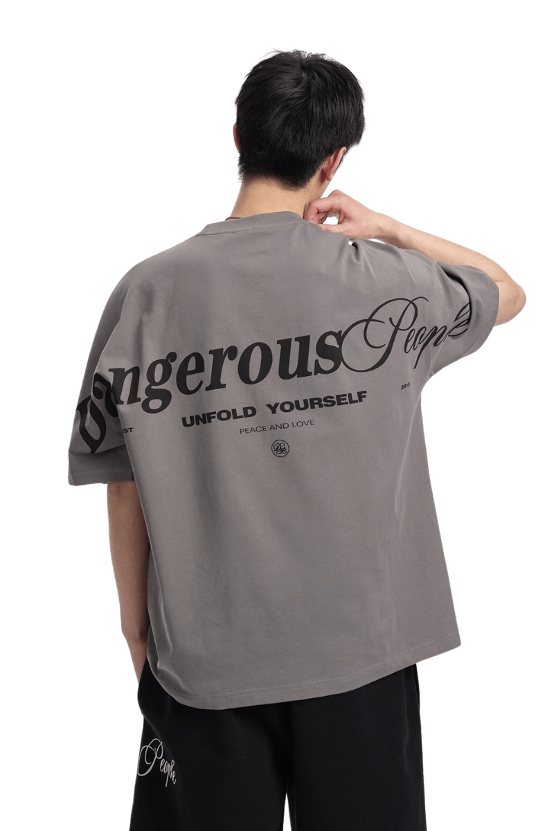 Dangerous People Back Shoulder Logo Tee - ShaLaoBan