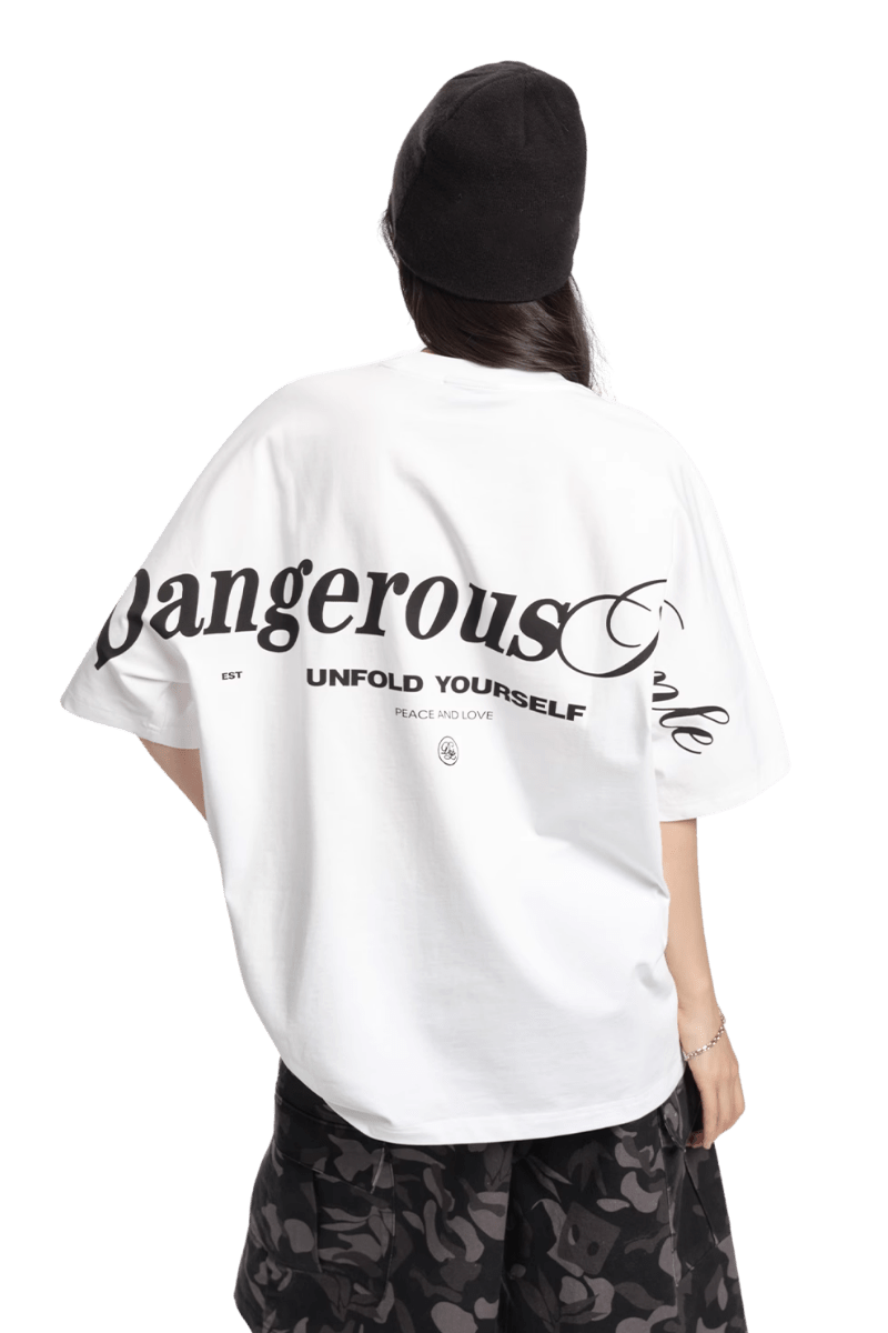 Dangerous People Back Shoulder Logo Tee - ShaLaoBan