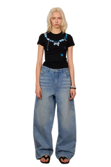 IDontSmoke Beaded Necklace Print Ladies Tee
