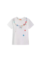 IDontSmoke Beaded Necklace Print Ladies Tee