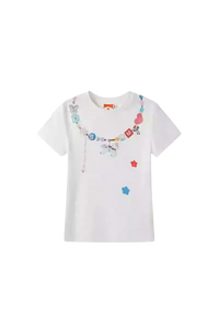 IDontSmoke Beaded Necklace Print Ladies Tee