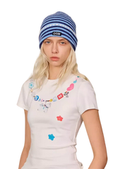 IDontSmoke Beaded Necklace Print Ladies Tee