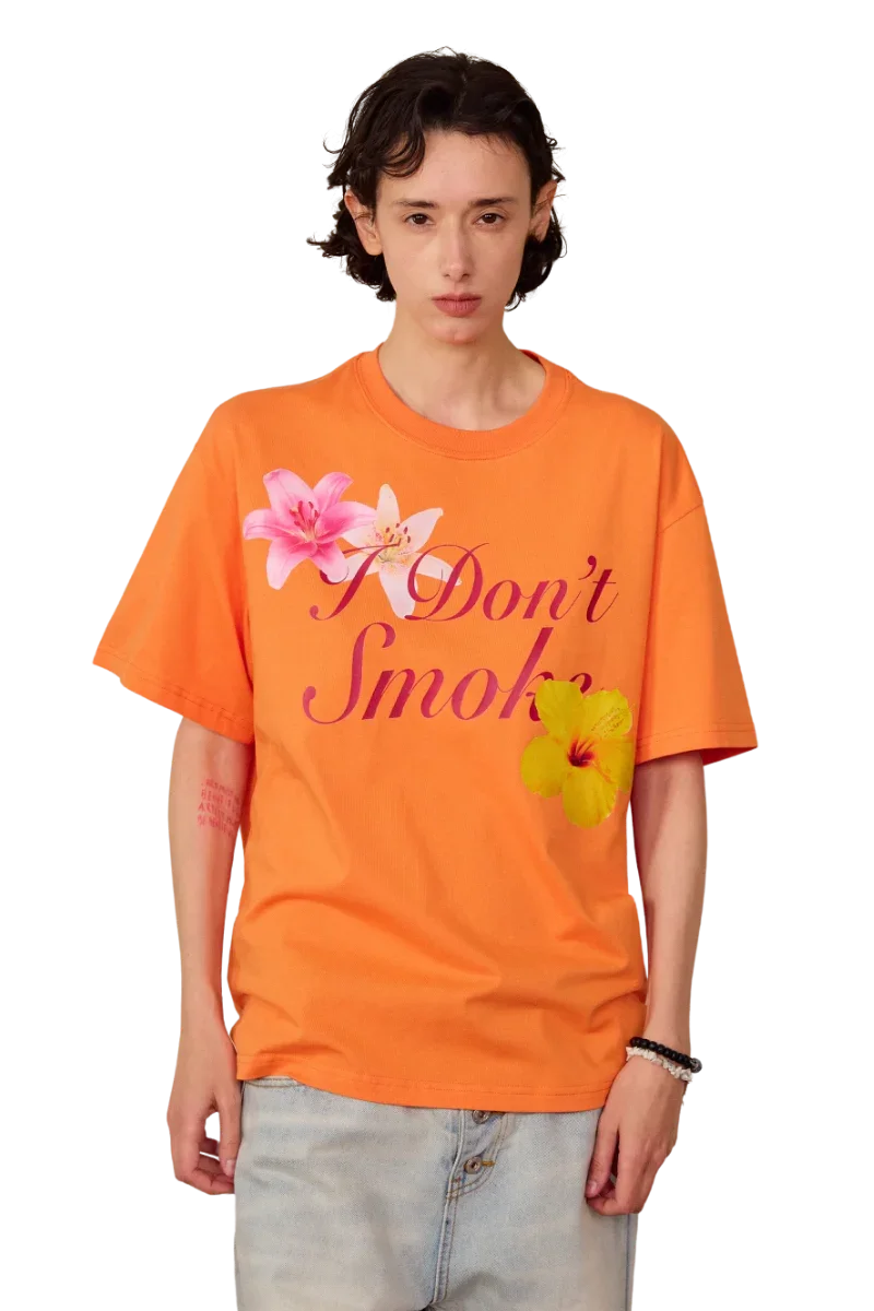 IDontSmoke Big Flower Art Tee