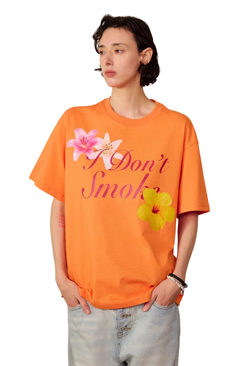 IDontSmoke Big Flower Art Tee