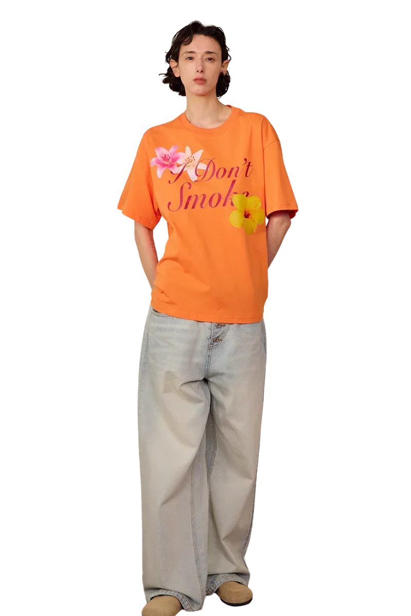 IDontSmoke Big Flower Art Tee