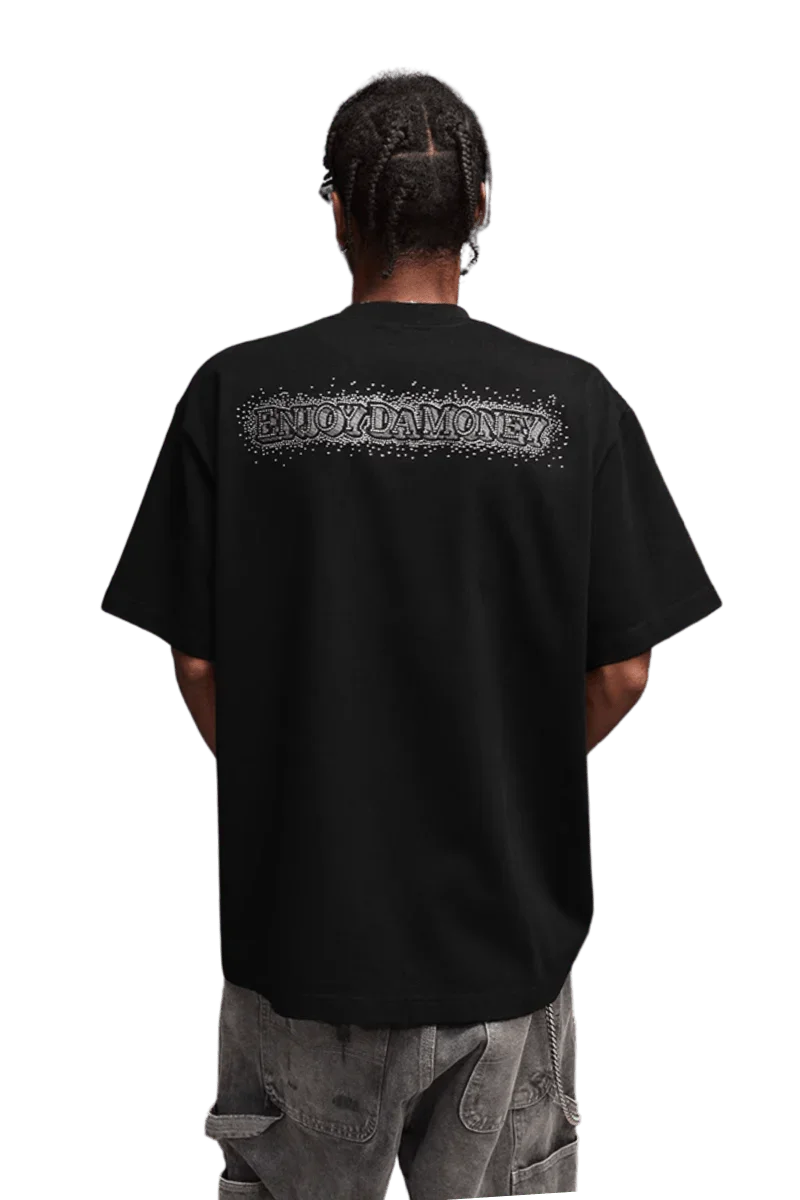 MEDM SS25 Big M Rhinestone Tee - ShaLaoBan