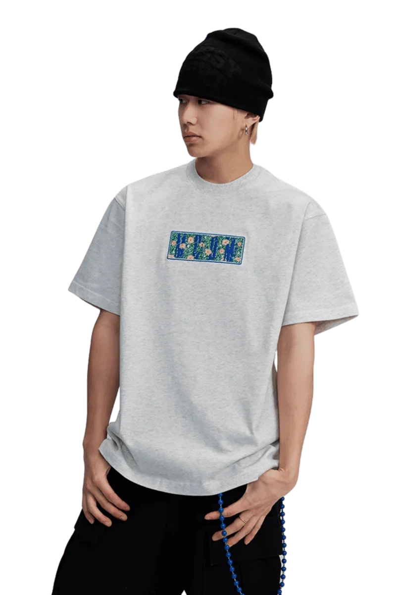 MEDM SS25 Box Floral Logo Tee