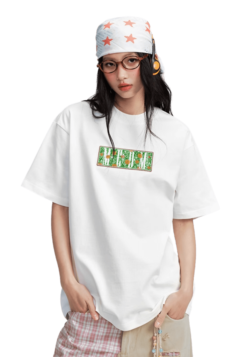 MEDM SS25 Box Floral Logo Tee