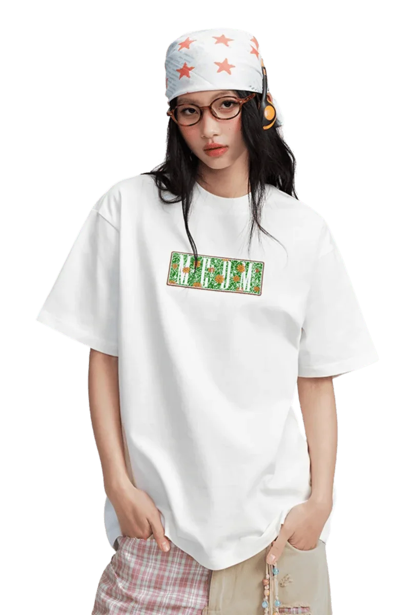 MEDM SS25 Box Floral Logo Tee