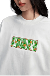 MEDM SS25 Box Floral Logo Tee