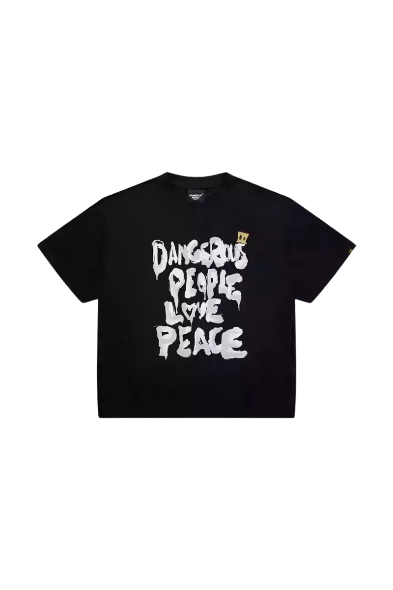 Dangerous People Brush Logo Tee - ShaLaoBan