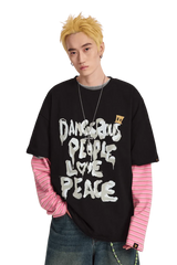 Dangerous People Brush Logo Tee - ShaLaoBan