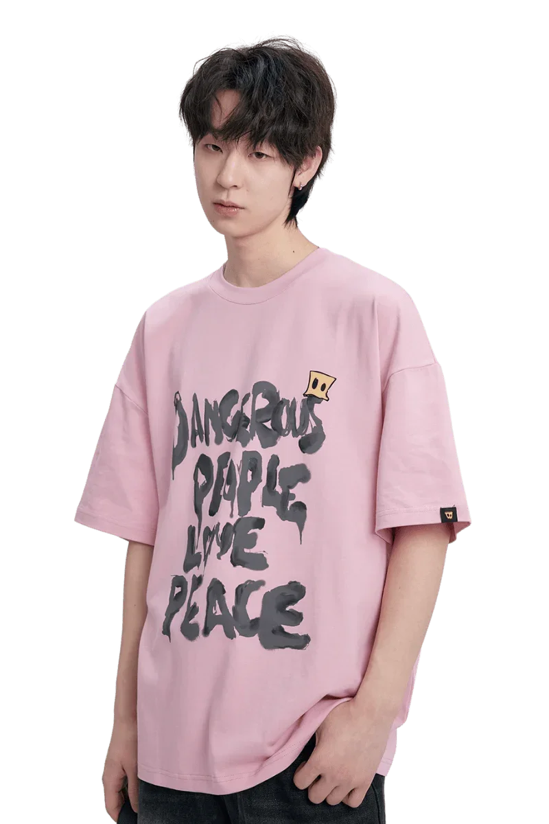 Dangerous People Brush Logo Tee - ShaLaoBan