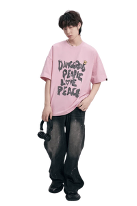 Dangerous People Brush Logo Tee - ShaLaoBan