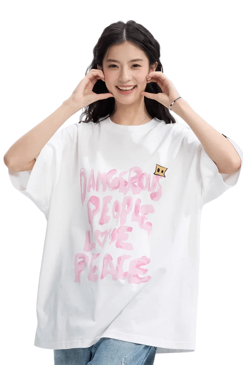 Dangerous People Brush Logo Tee - ShaLaoBan