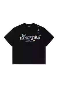 Dangerous People Butterfly Embroidery Tee