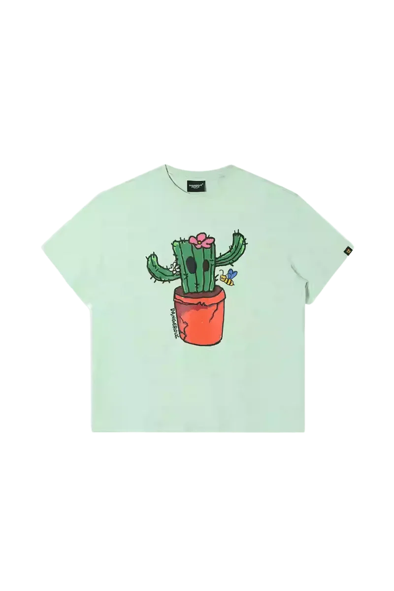 Dangerous People Cactus Paper Bag Man Tee - ShaLaoBan