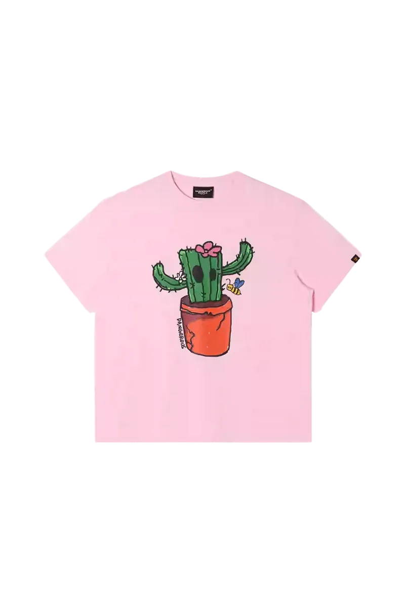 Dangerous People Cactus Paper Bag Man Tee - ShaLaoBan
